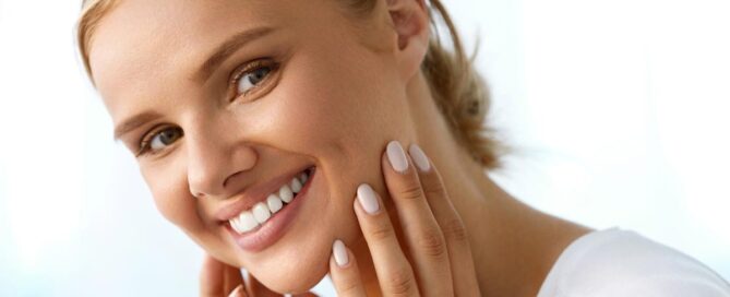 Woman with healthy beautiful skin