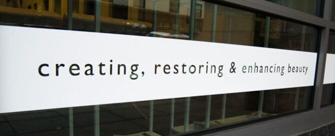 Photo of the Bobbi Bullock Tagline on the outside of the building