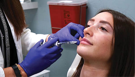 Lip-filler-injection